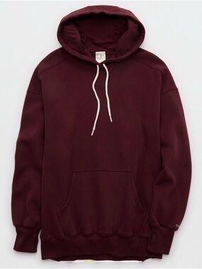 Offline by Aerie Cloud Fleece Oversized Hoodie in Royal Berry Size Medium